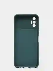Зеленый чехол для TECNO SPARK 8P, с защитой камеры и бархатом внутри