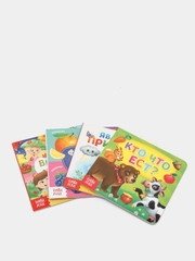 Набор картонных книг "Знакомимся с окружающим миром", 4 штуки по 10 страниц