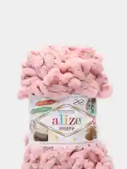 Пудровый пряжа Alize Puffy, микрополиэстер, 100 г, 9.5 м
