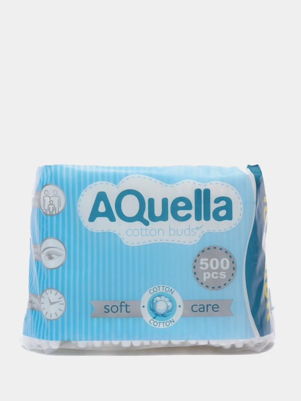 Ватные палочки AQuella, 500 штук
