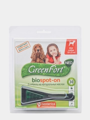 Био капли от эктопаразитов для собак от 10 до 25 кг Green Fort