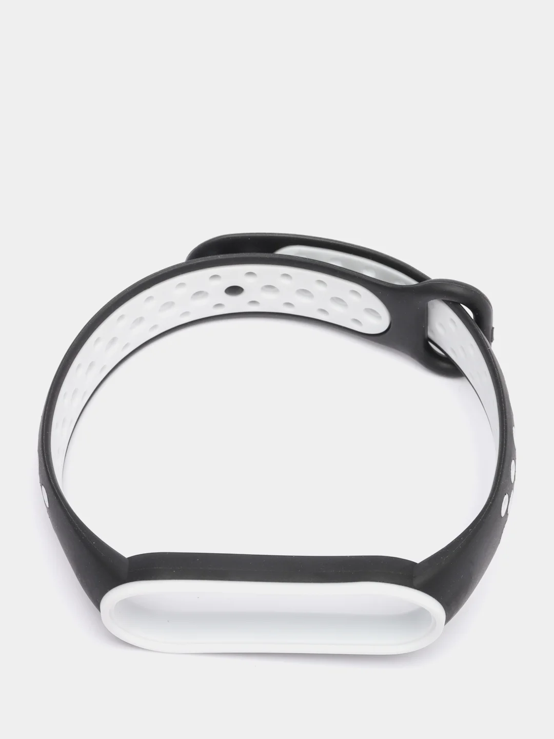 Черный силиконовый ремешок для Xiaomi Mi Band 5 и Mi Band 6, спортивный