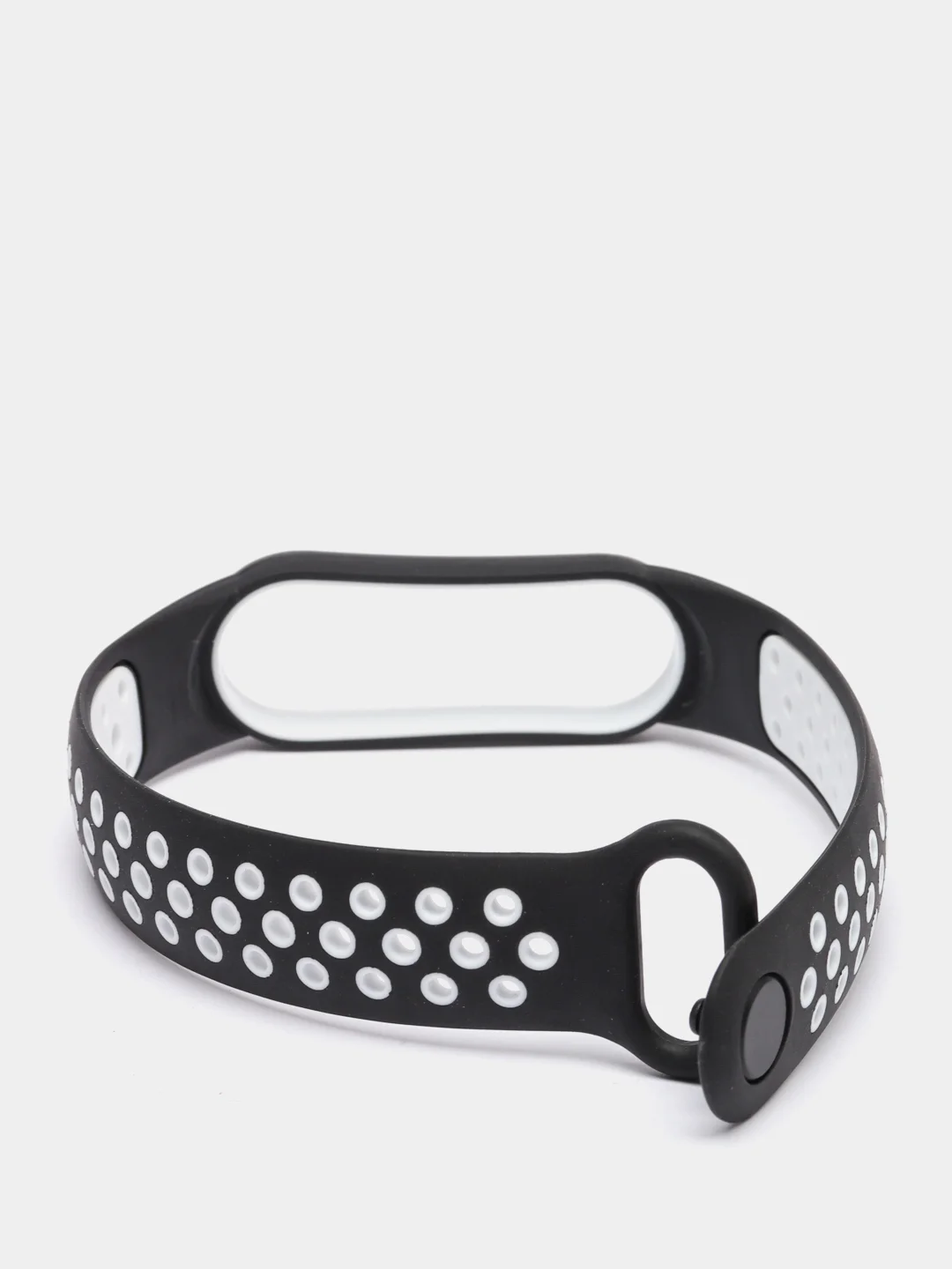 Черный силиконовый ремешок для Xiaomi Mi Band 5 и Mi Band 6, спортивный