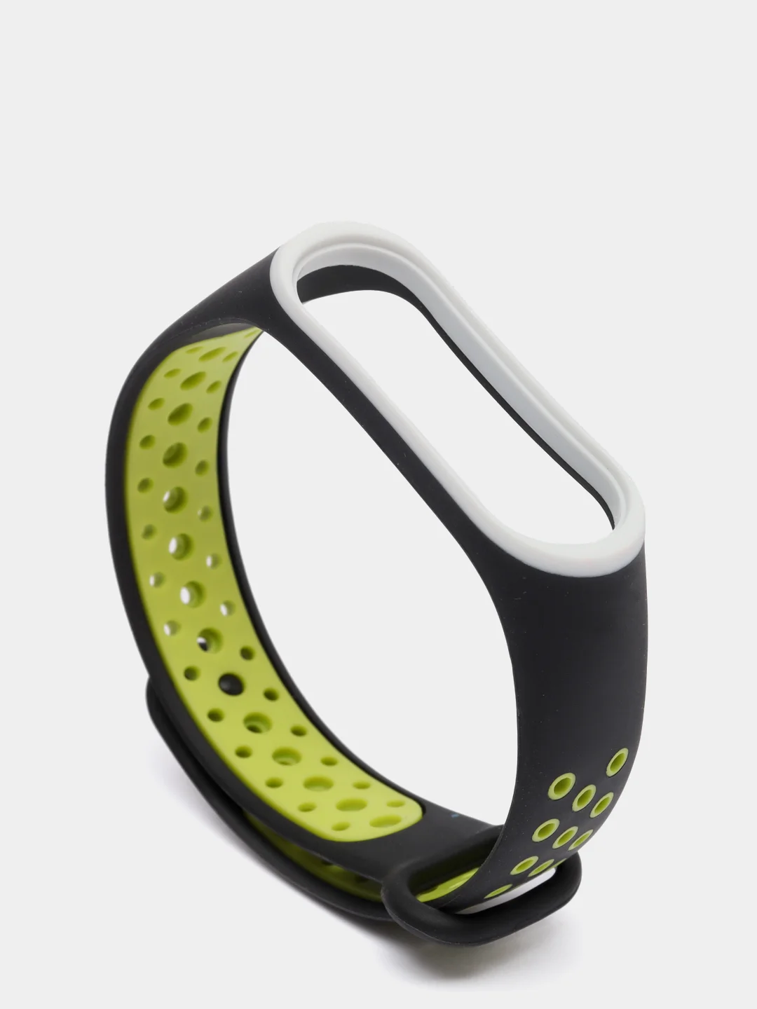 Салатовый силиконовый ремешок для Xiaomi Mi Band 3, 4