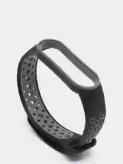 Серый меланж силиконовый ремешок для Xiaomi Mi Band 3, 4