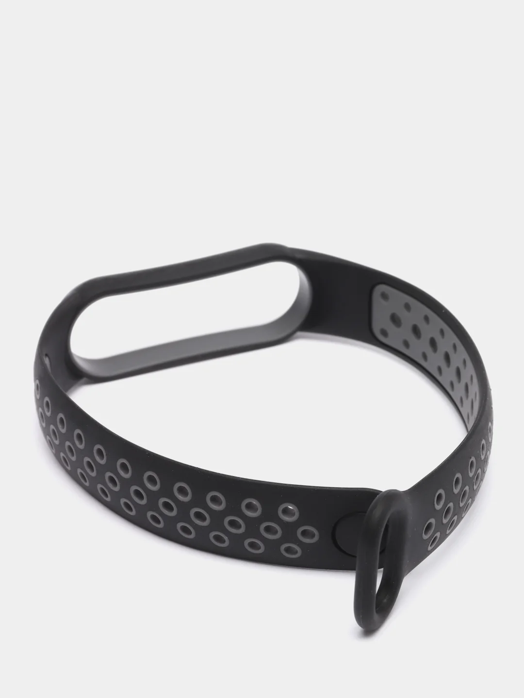 Серый силиконовый ремешок для Xiaomi Mi Band 3, 4