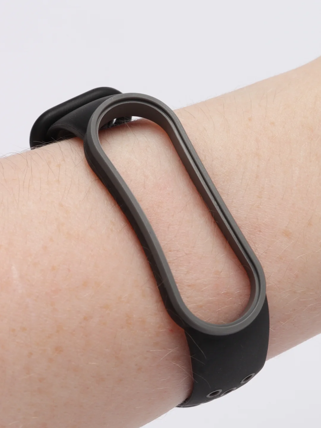 Серый силиконовый ремешок для Xiaomi Mi Band 3, 4