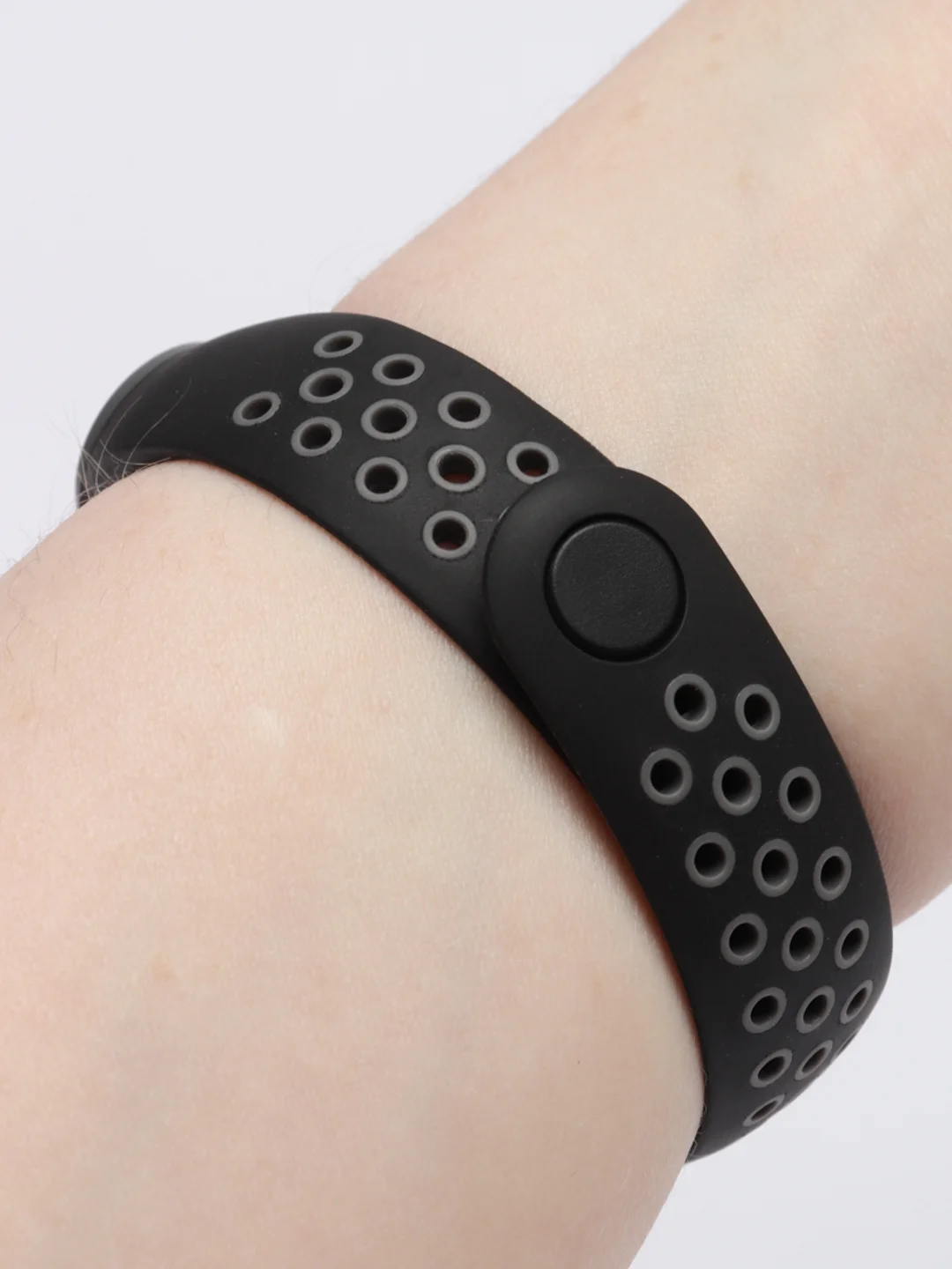 Серый силиконовый ремешок для Xiaomi Mi Band 3, 4