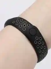 Серый силиконовый ремешок для Xiaomi Mi Band 3, 4