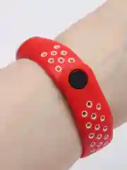 Красный силиконовый ремешок для Xiaomi Mi Band 3, 4
