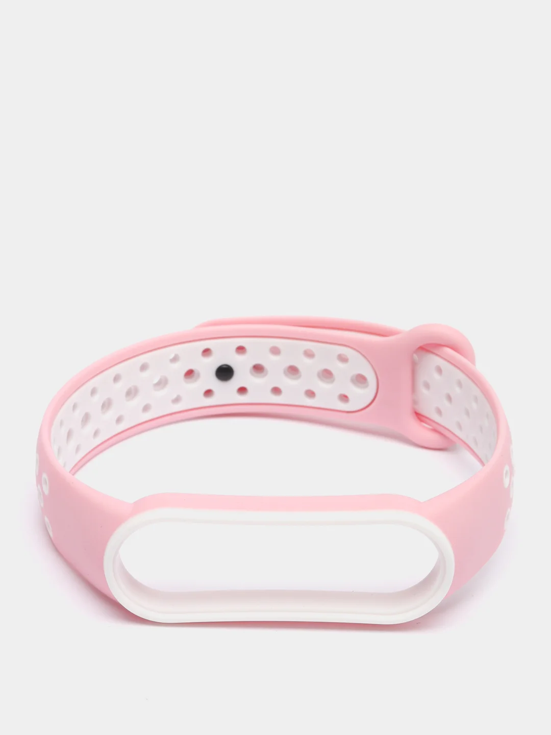 Розовый силиконовый ремешок для Xiaomi Mi Band 5 и Mi Band 6, спортивный