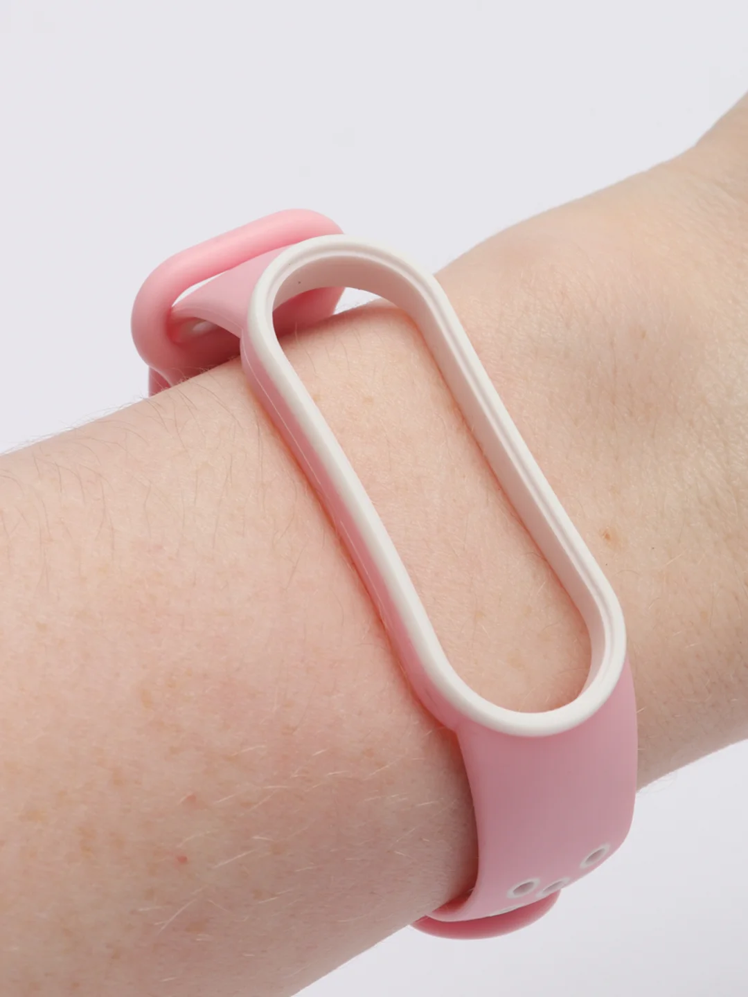 Розовый силиконовый ремешок для Xiaomi Mi Band 5 и Mi Band 6, спортивный