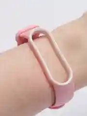 Розовый силиконовый ремешок для Xiaomi Mi Band 5 и Mi Band 6, спортивный