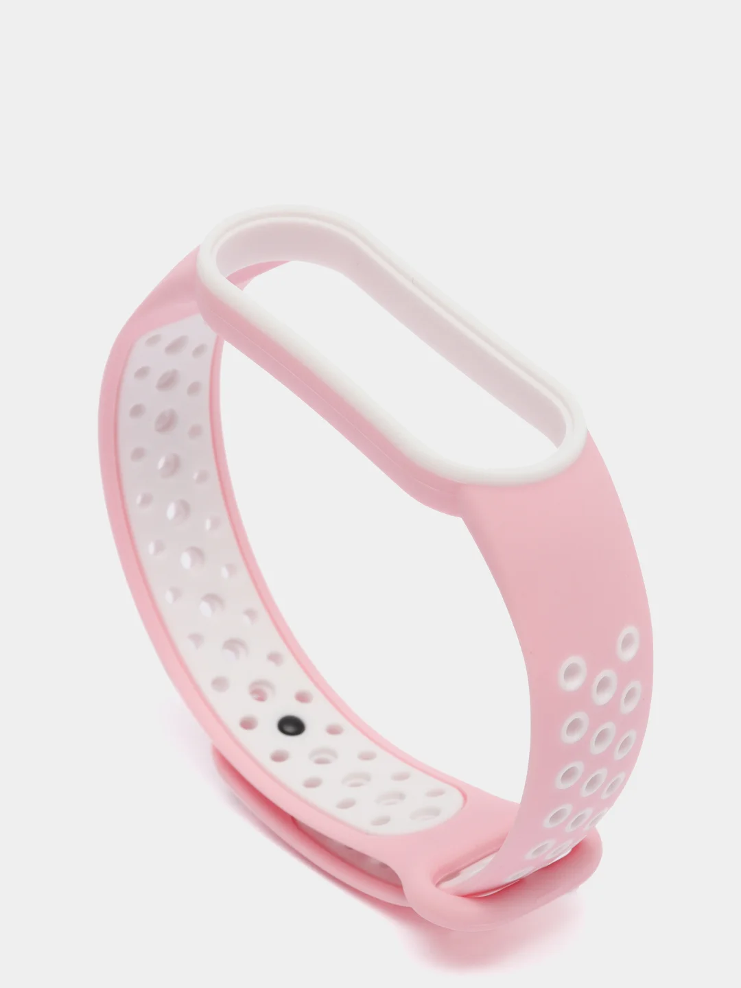 Розовый силиконовый ремешок для Xiaomi Mi Band 5 и Mi Band 6, спортивный