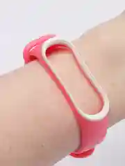Розовый силиконовый ремешок для Xiaomi Mi Band 3, 4