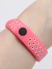 Розовый силиконовый ремешок для Xiaomi Mi Band 3, 4