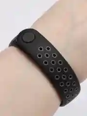 Угольный силиконовый ремешок для Xiaomi Mi Band 3, 4
