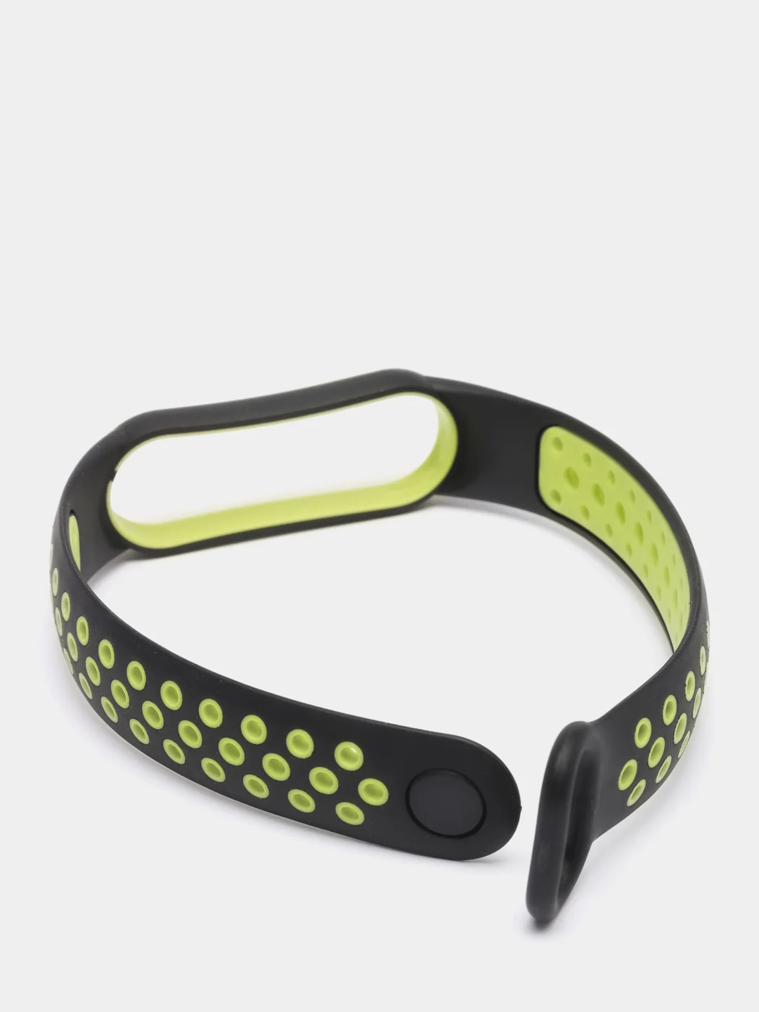 Салатовый силиконовый ремешок для Xiaomi Mi Band 5 и Mi Band 6, спортивный