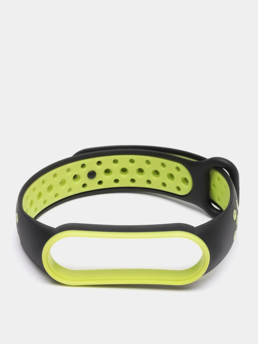 Салатовый силиконовый ремешок для Xiaomi Mi Band 5 и Mi Band 6, спортивный
