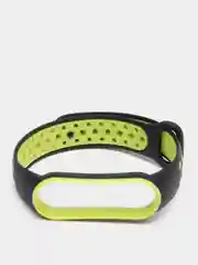 Салатовый силиконовый ремешок для Xiaomi Mi Band 5 и Mi Band 6, спортивный