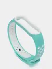 Бирюзовый силиконовый ремешок для Xiaomi Mi Band 5 и Mi Band 6, спортивный