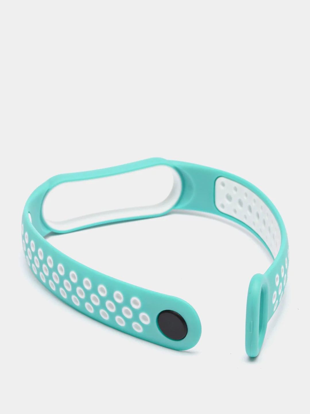 Бирюзовый силиконовый ремешок для Xiaomi Mi Band 5 и Mi Band 6, спортивный