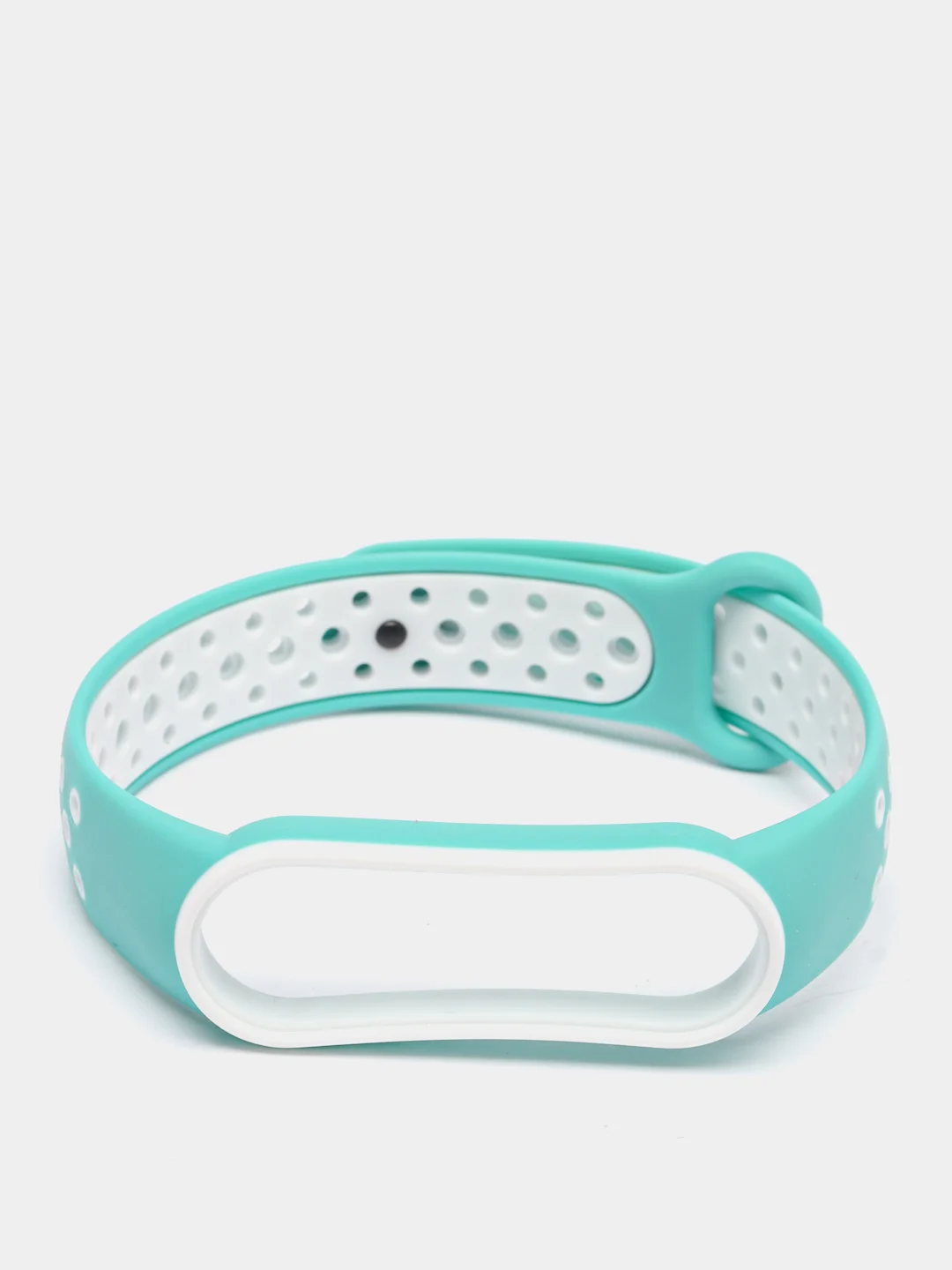 Бирюзовый силиконовый ремешок для Xiaomi Mi Band 5 и Mi Band 6, спортивный