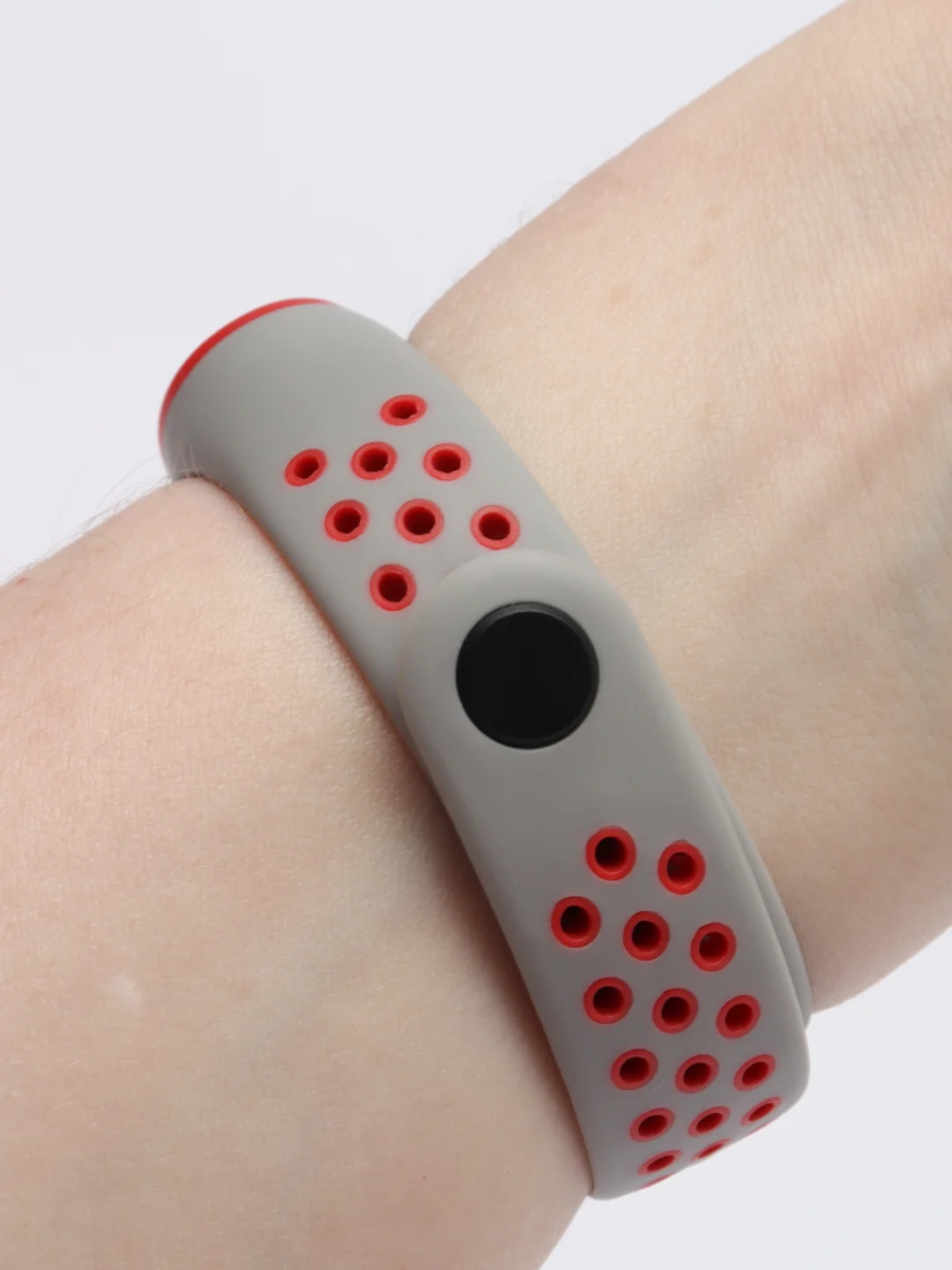 Серый силиконовый ремешок для Xiaomi Mi Band 3, 4
