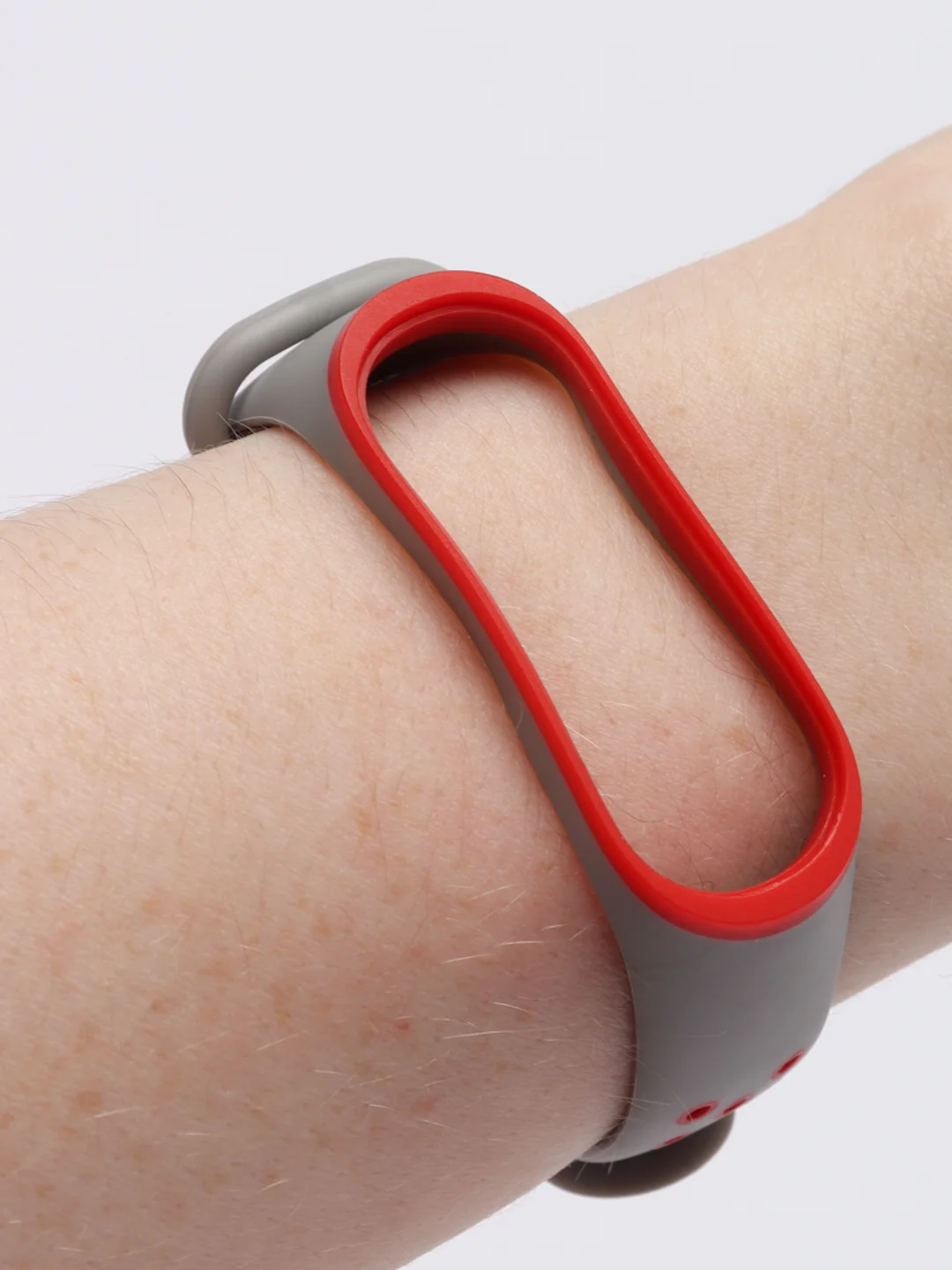 Серый силиконовый ремешок для Xiaomi Mi Band 3, 4