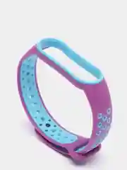 Сиреневый силиконовый ремешок для Xiaomi Mi Band 5 и Mi Band 6, спортивный