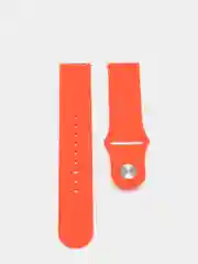 Оранжевый ремешок силиконовый с кнопкой для Xiaomi / Amazfit Bip / Samsung / Huawei, 20 мм