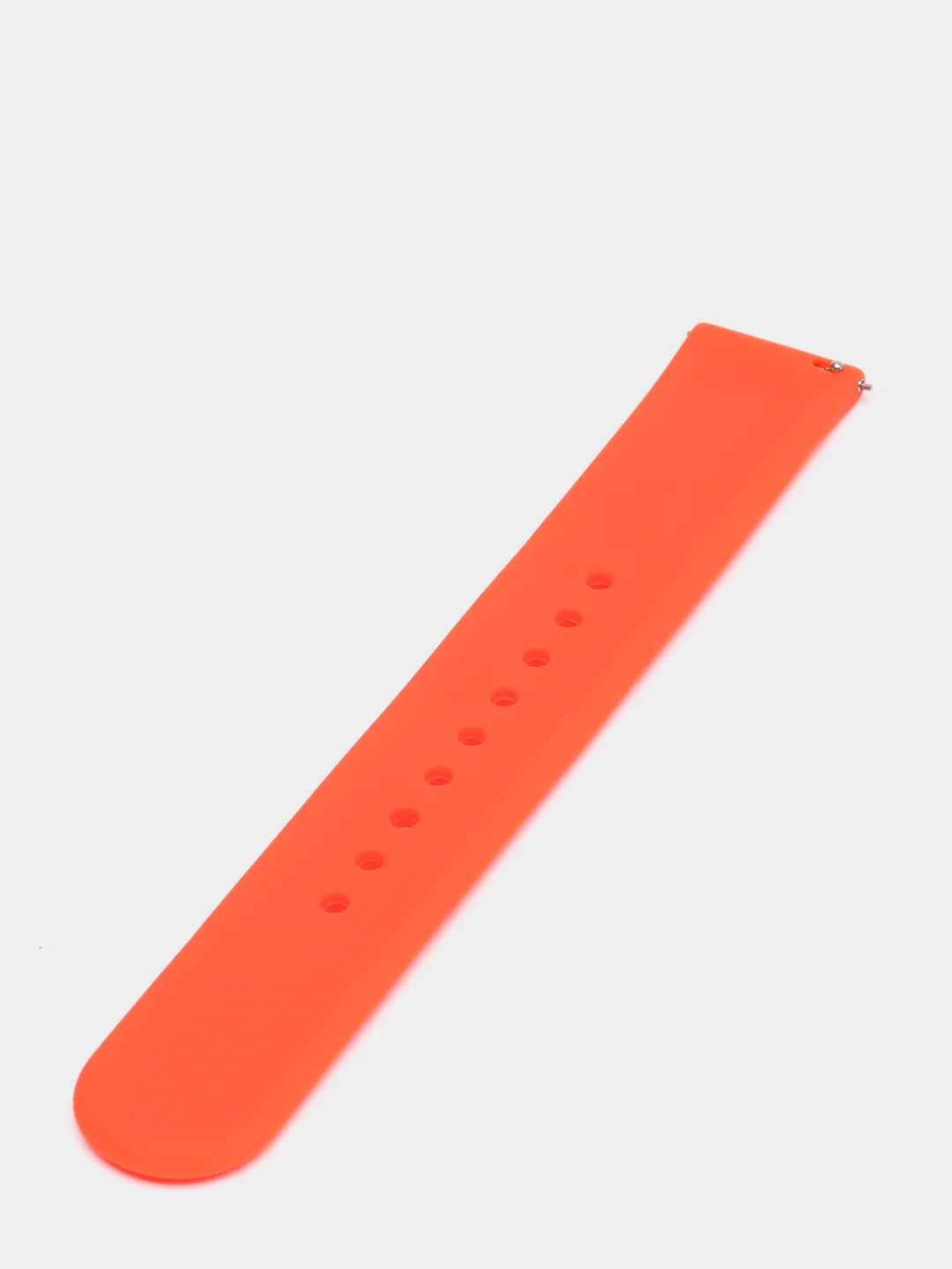 Оранжевый ремешок силиконовый с кнопкой для Xiaomi / Amazfit Bip / Samsung / Huawei, 20 мм