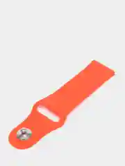 Оранжевый ремешок силиконовый с кнопкой для Xiaomi / Amazfit Bip / Samsung / Huawei, 20 мм