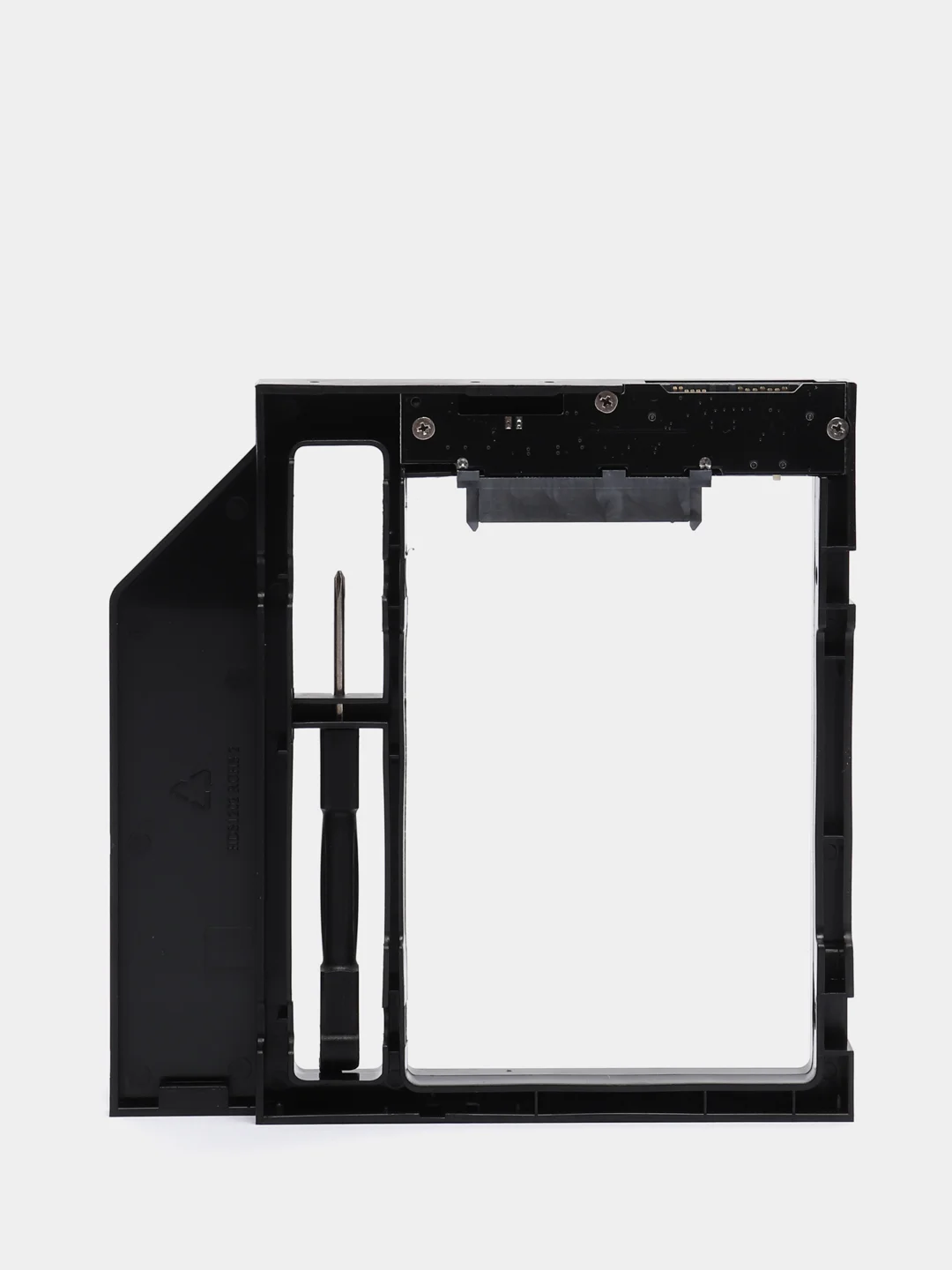 Черный адаптер Салазки для SSD / HDD 2,5" в разъем DVD привода