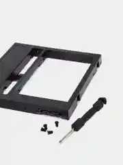 Черный адаптер Салазки для SSD / HDD 2,5" в разъем DVD привода