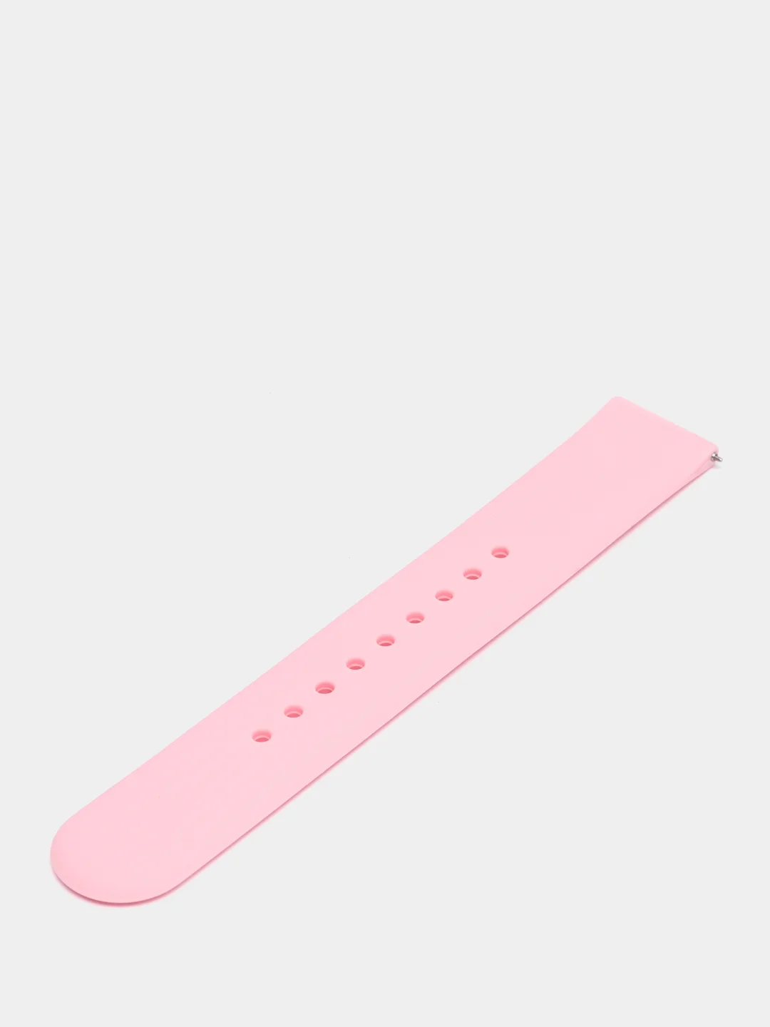Розовый ремешок силиконовый с кнопкой для Xiaomi / Amazfit Bip / Samsung / Huawei, 20 мм