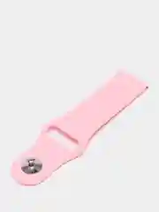 Розовый ремешок силиконовый с кнопкой для Xiaomi / Amazfit Bip / Samsung / Huawei, 20 мм