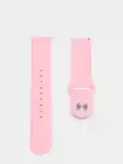 Розовый ремешок силиконовый с кнопкой для Xiaomi / Amazfit Bip / Samsung / Huawei, 20 мм