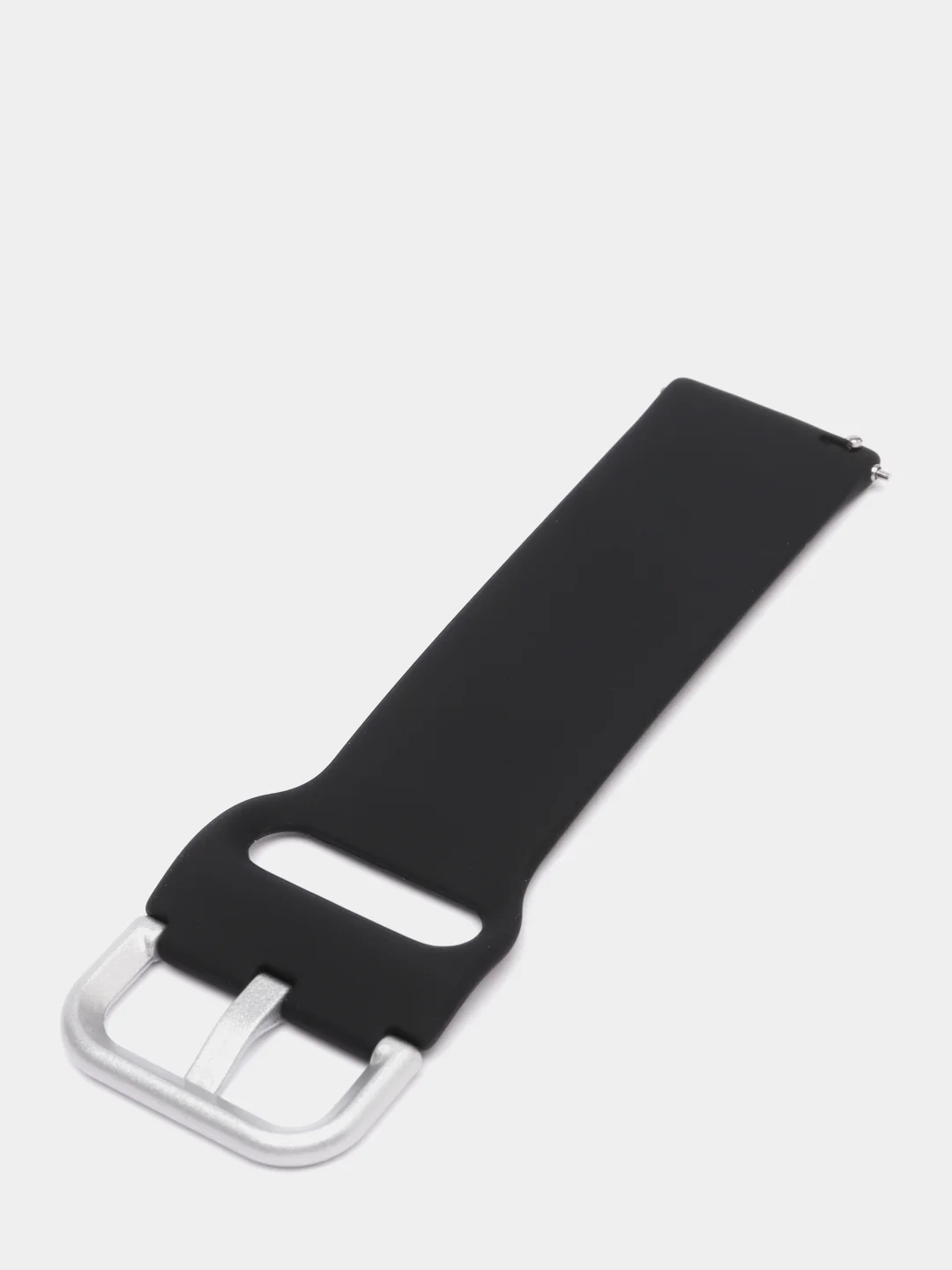 Черный силиконовый ремешок универсальный для Xiaomi Amazfit Bip / Samsung / Huawei, 20 мм