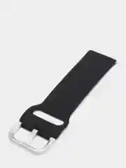 Черный силиконовый ремешок универсальный для Xiaomi Amazfit Bip / Samsung / Huawei, 20 мм
