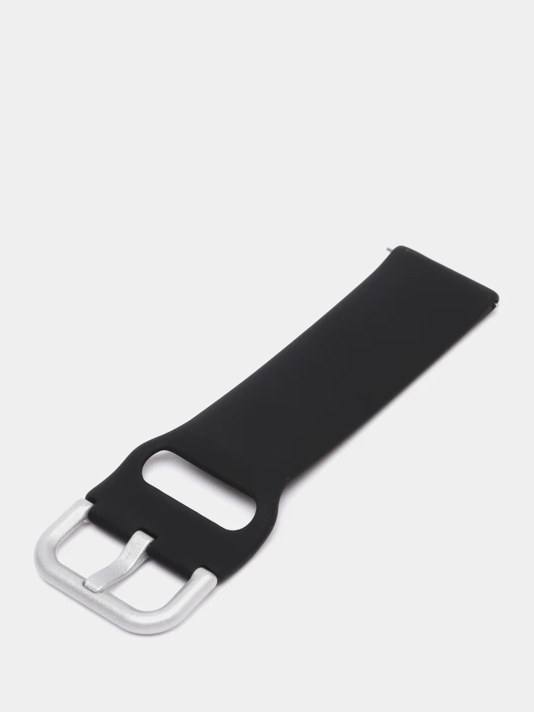 Черный силиконовый ремешок универсальный для Xiaomi Amazfit Bip / Samsung / Huawei, 20 мм