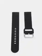 Черный силиконовый ремешок универсальный для Xiaomi Amazfit Bip / Samsung / Huawei, 20 мм