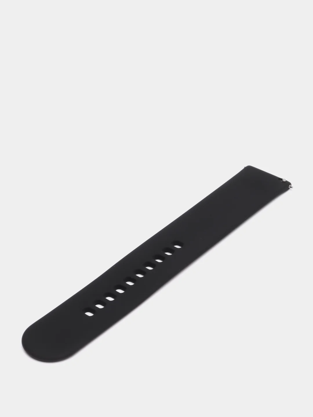 Черный силиконовый ремешок универсальный для Xiaomi Amazfit Bip / Samsung / Huawei, 20 мм