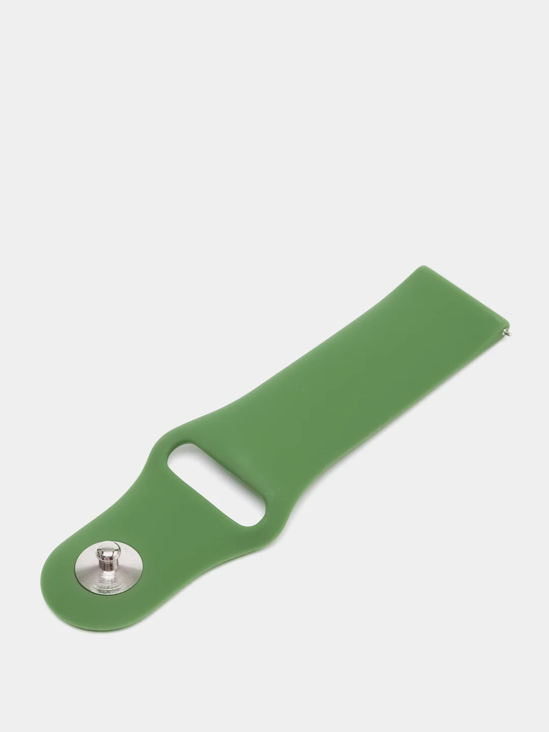 Лесной зеленый ремешок силиконовый с кнопкой для Xiaomi / Amazfit Bip / Samsung / Huawei, 20 мм