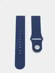 Темно-синий ремешок силиконовый с кнопкой для Xiaomi / Amazfit Bip / Samsung / Huawei, 20 мм