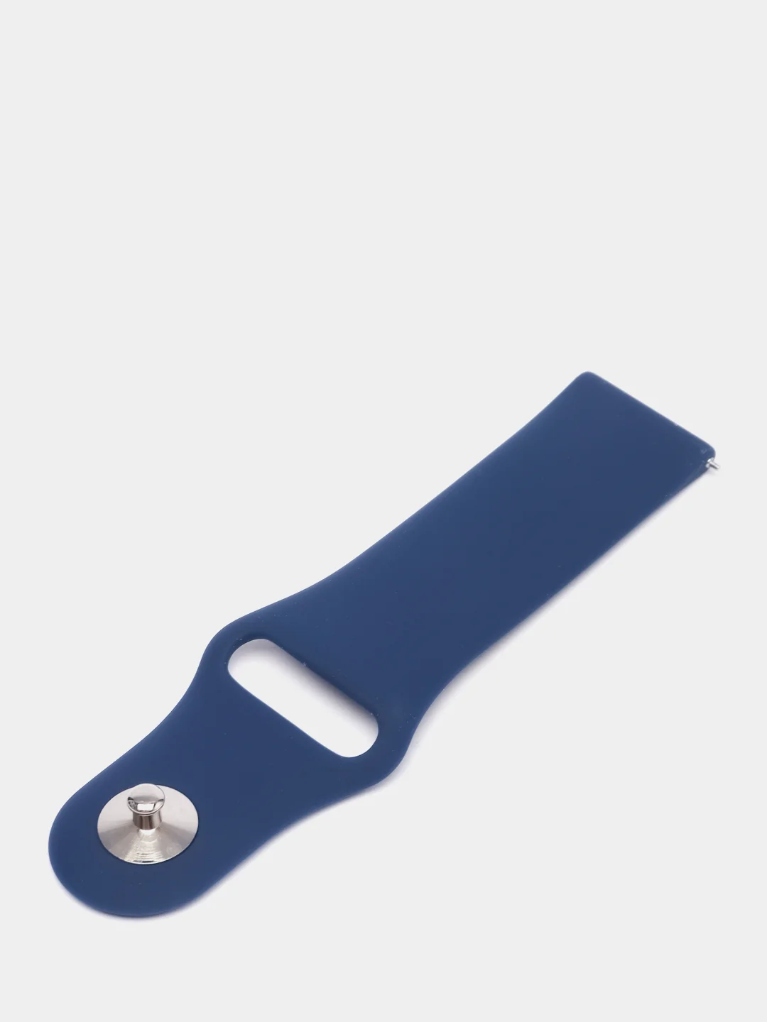 Темно-синий ремешок силиконовый с кнопкой для Xiaomi / Amazfit Bip / Samsung / Huawei, 20 мм
