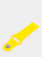 Желтый ремешок силиконовый с кнопкой для Xiaomi / Amazfit Bip / Samsung / Huawei, 20 мм