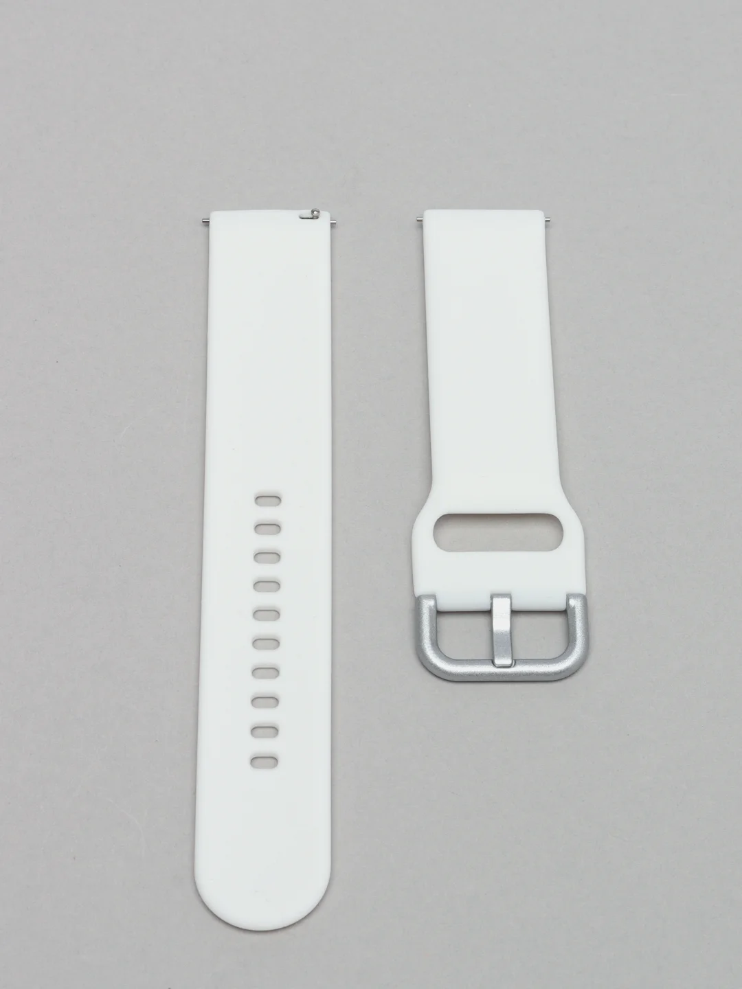 Белый силиконовый ремешок универсальный для Xiaomi Amazfit Bip / Samsung / Huawei, 20 мм