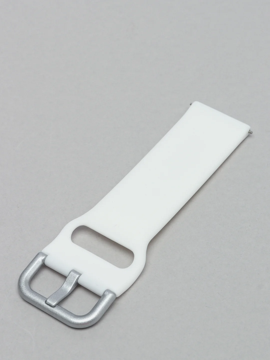Белый силиконовый ремешок универсальный для Xiaomi Amazfit Bip / Samsung / Huawei, 20 мм