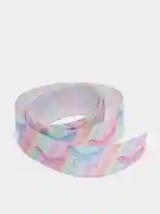 Мятный лента атласная "Сердечки. Бантики", 2,5 см х 2 метра
